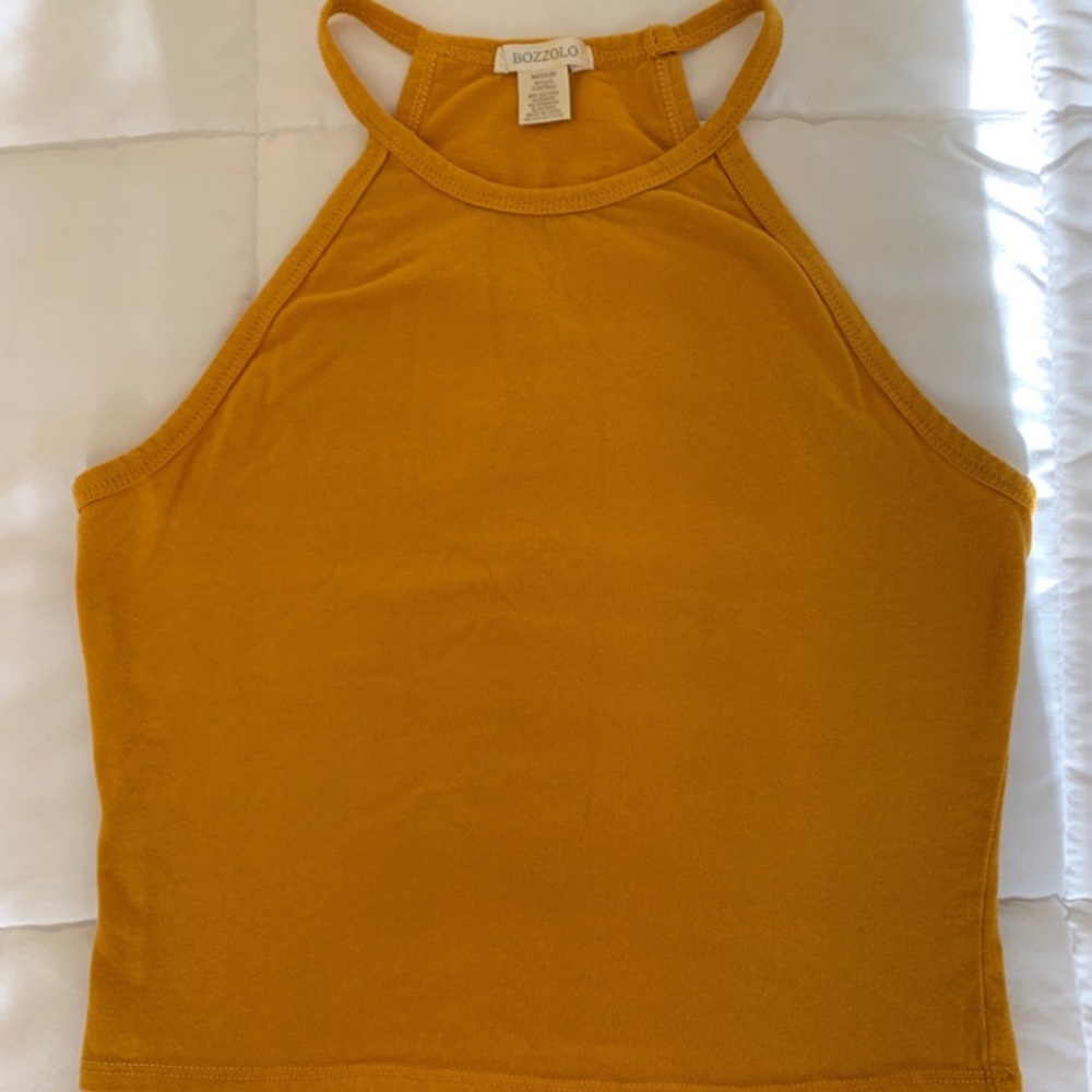 Halter cropped top